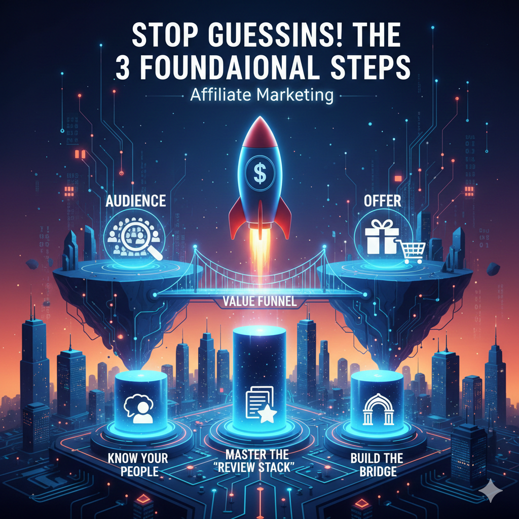 The 3 Foundational Steps That Actually Make Money in Affiliate Marketing